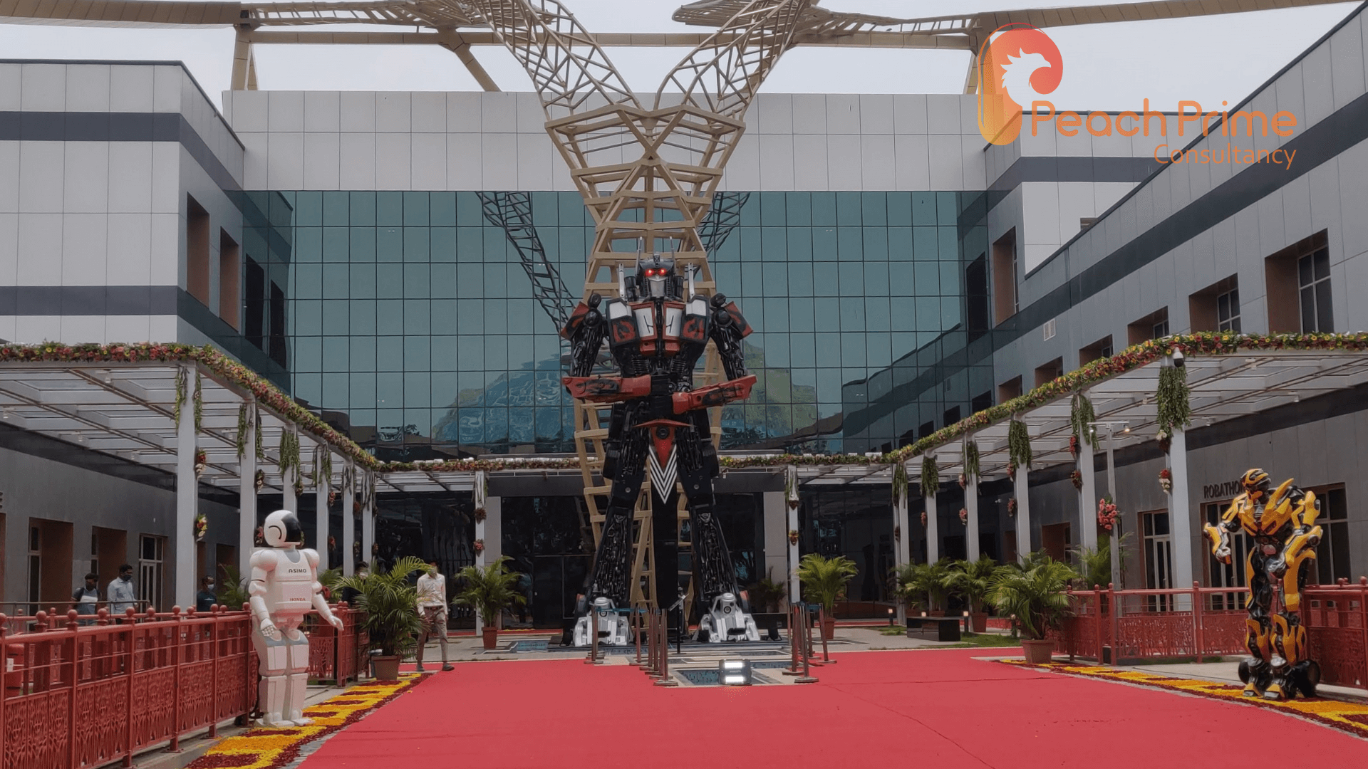 Majestic 8-Meter-Tall Optimus Prime Transformer Sculpture at Science City