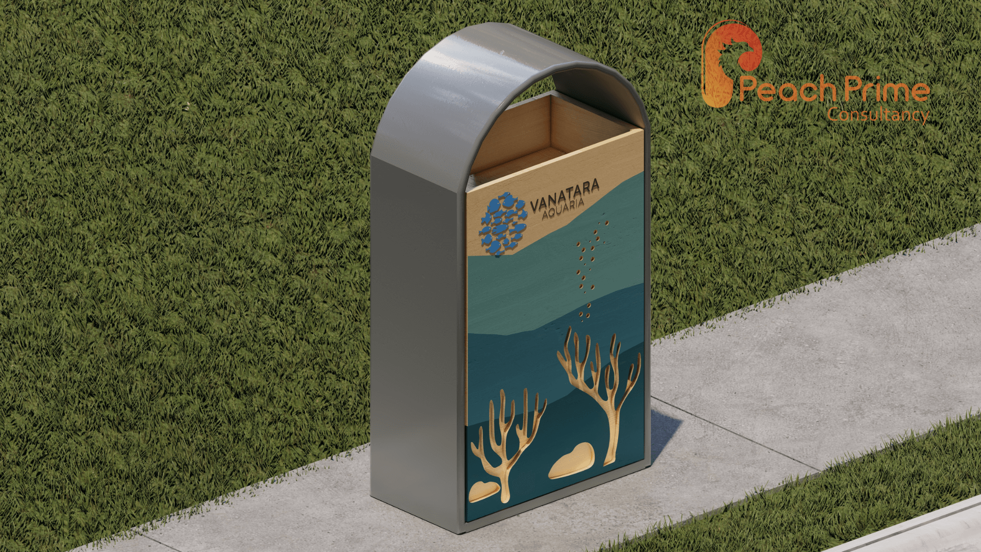 Customized Trash Can Project at Vantara Aquatia