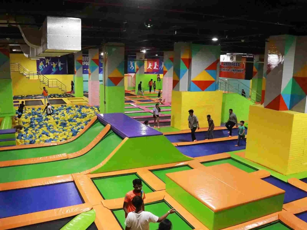 Trampoline Park Equipment Setup